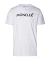 Moncler T-shirt With Flocked Logo In White
