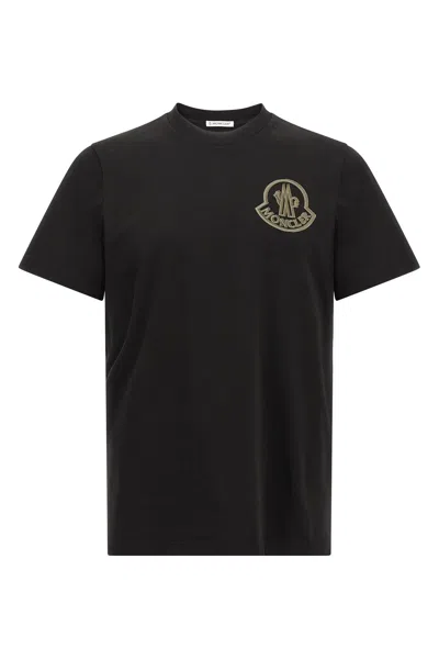MONCLER FLOCKED LOGO T-SHIRT