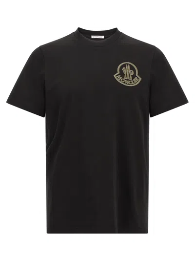 MONCLER FLOCKED LOGO T-SHIRT