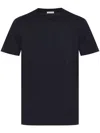 Moncler Flocked-logo T-shirt In Blue