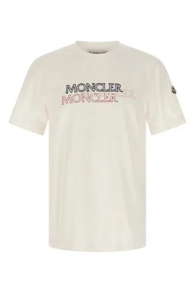 MONCLER FLOCKED LOGO T-SHIRT