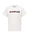 Moncler Flocked-logo T-shirt In White