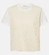 Moncler T-shirt Aus Baumwoll-jersey In Weiss