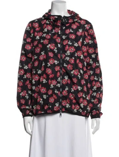 Pre-owned Moncler Floral Print Blazer In Multi