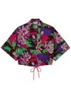 Moncler Floral-print Cotton-poplin Shirt In Multicoloured