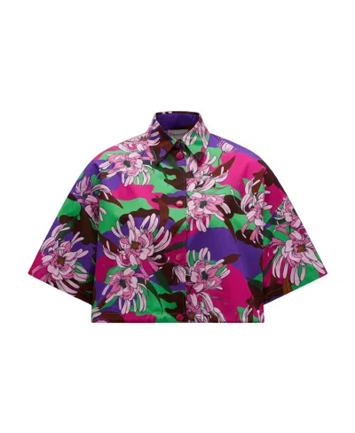 MONCLER PRINTED COTTON SHIRT