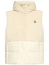 Moncler Floy Down Gilet In 白色