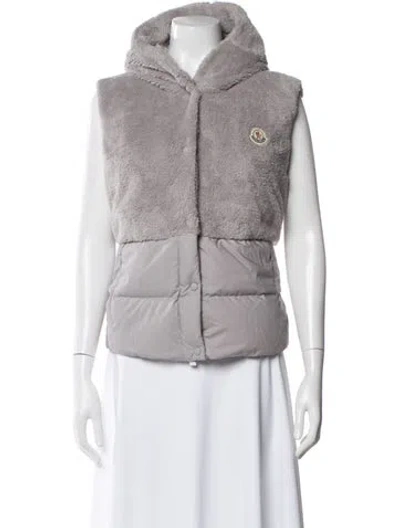 Pre-owned Moncler Floy Teddy Fleece Down Jacket In Purple