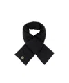 Moncler Insulated Scarf Featuring Buttoned Pocket In Black