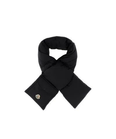 MONCLER MONCLER LOGO PATCH PADDED SCARF