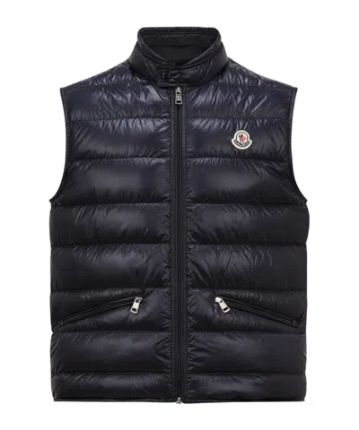 Moncler Doudoune Sans Manches Gui Repliable In Blue