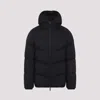 Moncler Forez Padded Stand-up Collar Jacket In Black