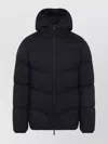 Moncler Forez Padded Stand-up Collar Jacket In Black