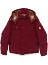 Moncler Fornas Tech & Cotton Down Jacket In Red