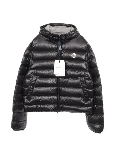 Pre-owned Moncler Forzo Hooded Down Jacket In Black