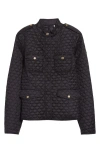 Moncler Foucaud Quilted Down Jacket In Black