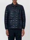 Moncler Fouine Quilted Puffer Jacket Long Sleeves In Blue