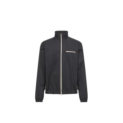 Moncler Fourioun Cotton Blend Short Jacket, Men, Blue, Size: 5 In Black