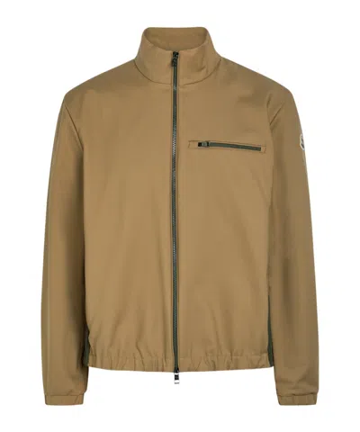 Moncler Fourioun Cotton-blend Track Jacket In Yellow