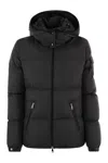 Moncler Fourmines Short Down Jacket In Black