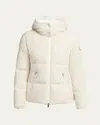 Moncler Doudoune Courte Fourmines En Tweed In Gold