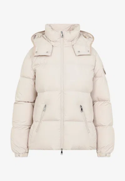 Moncler Fourmines Down Jacket In Beige