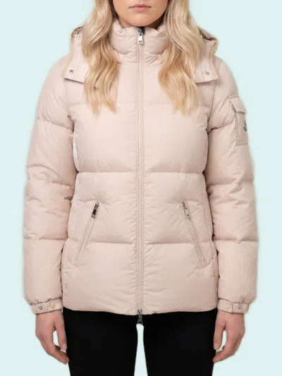 Moncler Fourmines Hooded Down Jacket In Pink