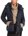 Moncler Fourmines Hooded Down Jacket In Black