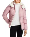Moncler Fourmines Tech Down Jacket In Open Pink