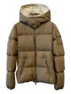 Moncler Fourmines Hooded Quilted Jacket In Neutral