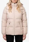 Moncler Fourmines Short Down Jacket In Beige