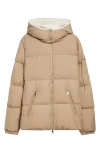 Moncler Fourmines Water Repellent Down Jacket In Brown