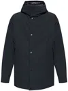 Moncler Fowey Reversible Short Jacket In Blue