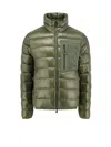 Moncler Olive Green Nylon Fraser Down Jacket In Green