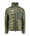 Moncler Olive Green Nylon Fraser Down Jacket In Green