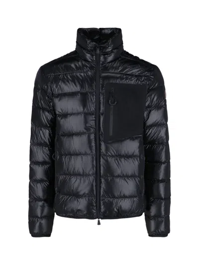 Moncler "fraser" Short Down Jacket In Black  