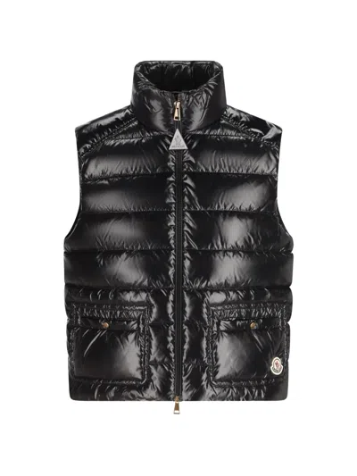Moncler Frelon Down Gilet In Black