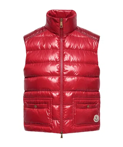 Moncler Frelon Down Vest In Red