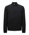 Moncler Men's Stretch Nylon Frene Windbreaker In Black