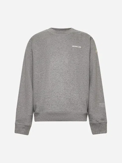 Moncler Frgmt Hiroshi Fujiwara Grey Maxi Logo Moncler X Frgmt Sweatshirt