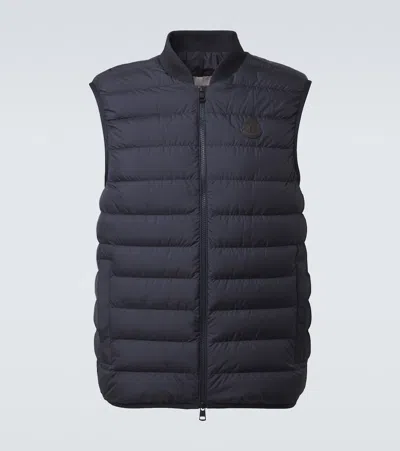 Moncler Froissel Quilted Down Vest In Blue