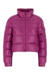 Moncler Fuchsia Nylon Petra Down Jacket In Pink