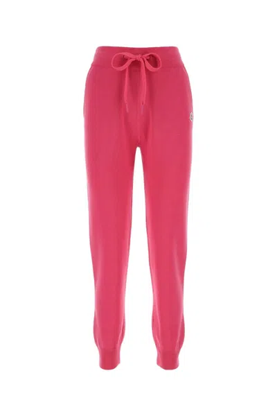 MONCLER MONCLER FUCHSIA WOOL JOGGERS