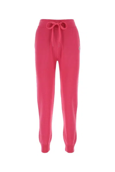 MONCLER FUCHSIA WOOL JOGGERS