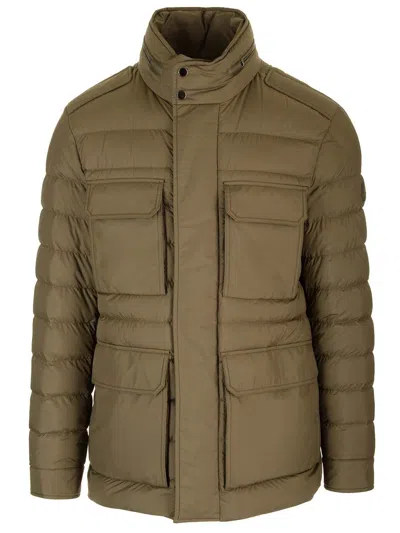 Moncler Fuciade Midi Down Jacket In Green