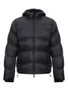 Moncler Fulcran Hooded Short Down Jacket In Black