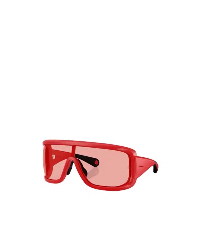 Moncler Full Frame Sunglasses In Red