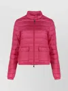 Moncler Full Zip Down Jacket With Quilted Design