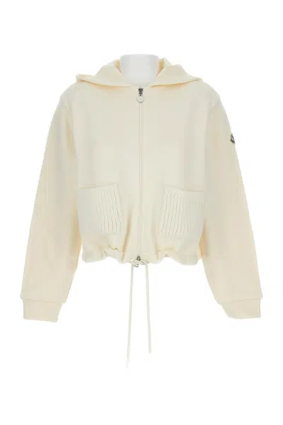 MONCLER MONCLER FULL ZIP HOODIE WITH ADJUSTABLE DRAWSTRING