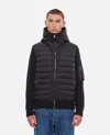 Moncler Mens Black Hybrid Padded Knitted Cardigan Xxl
